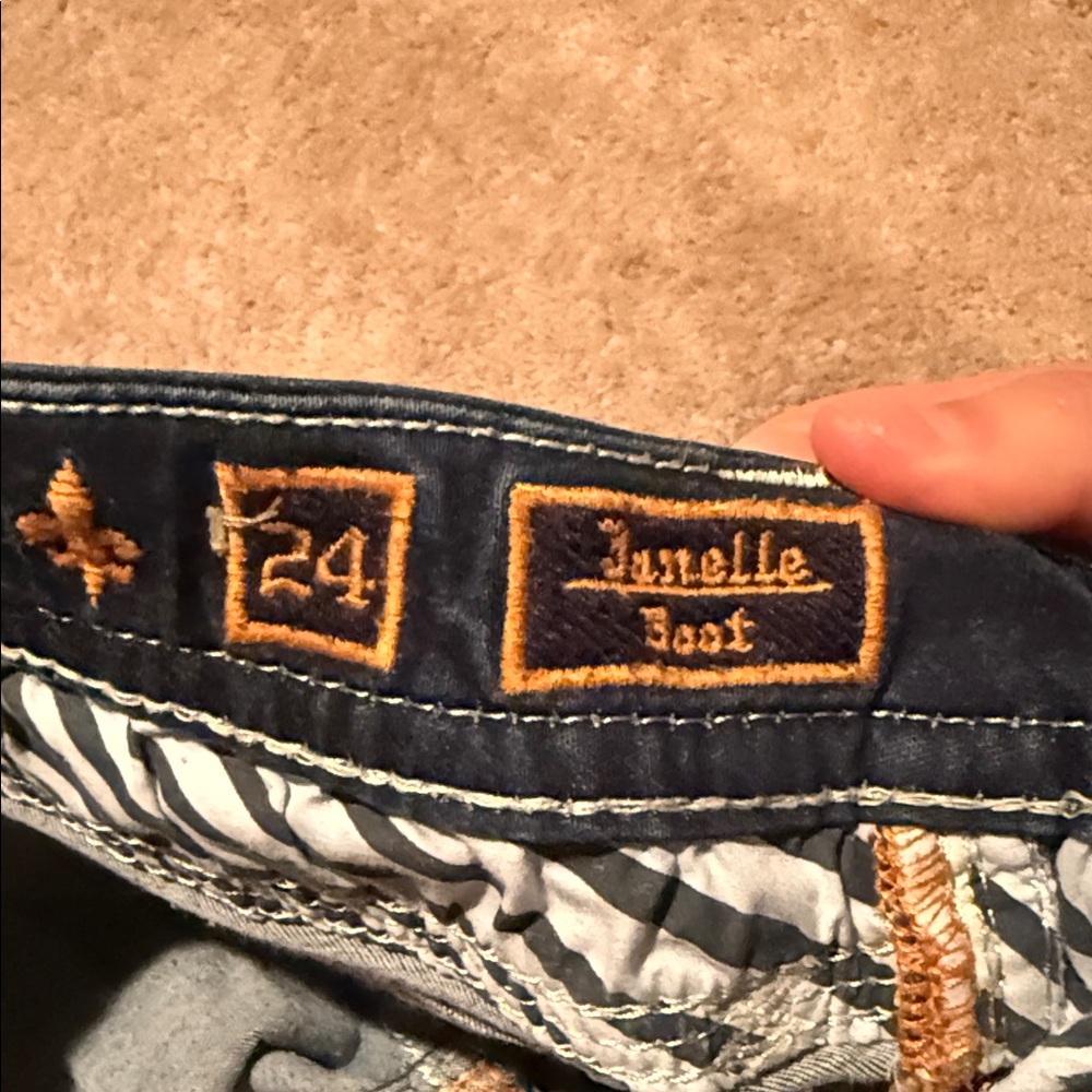 Rock Revival Dark Blue Boot Cut Jeans - Picture 5 of 6